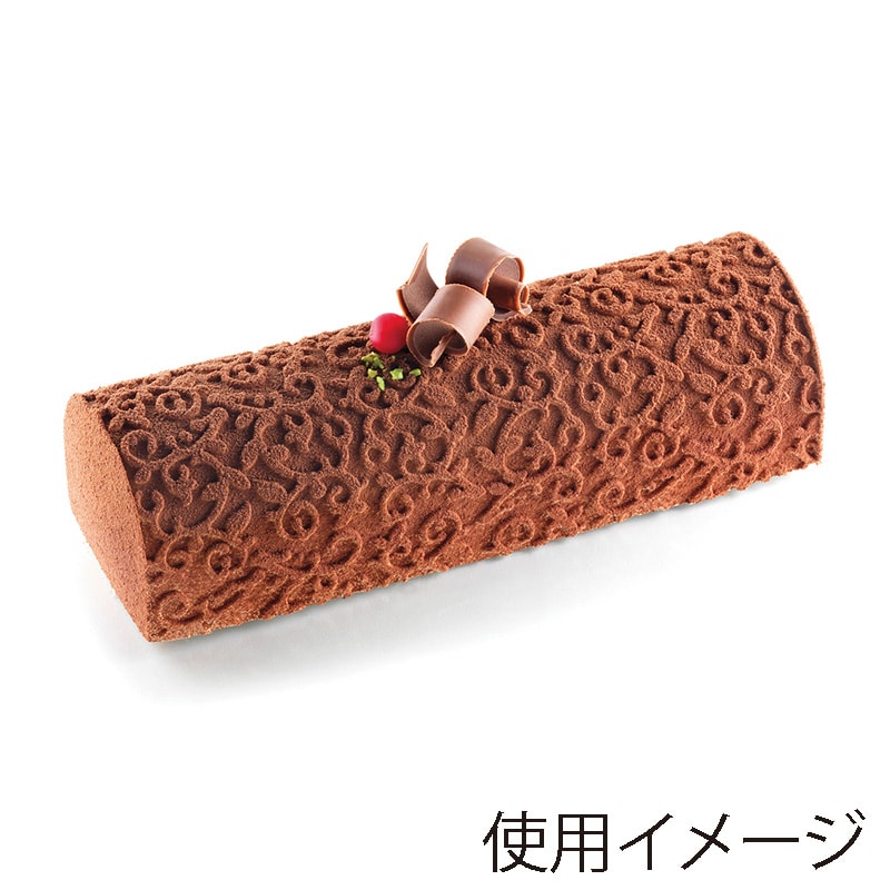 パシフィック洋行　製菓シリコンシート　トルタフレックス TEXシート　アラベスク 2SI-TEX05　1個（ご注文単位1個）【直送品】