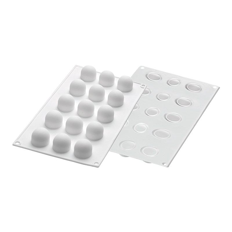 パシフィック洋行 製菓シリコン型 ホワイトカラー 15個取 SF172 ミニトリュフ 1個(ご注文単位1個)【直送品】