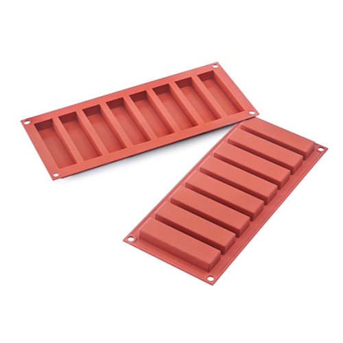 パシフィック洋行 製菓シリコン型 8個取 SF184 スリムバー 1個(ご注文単位1個)【直送品】