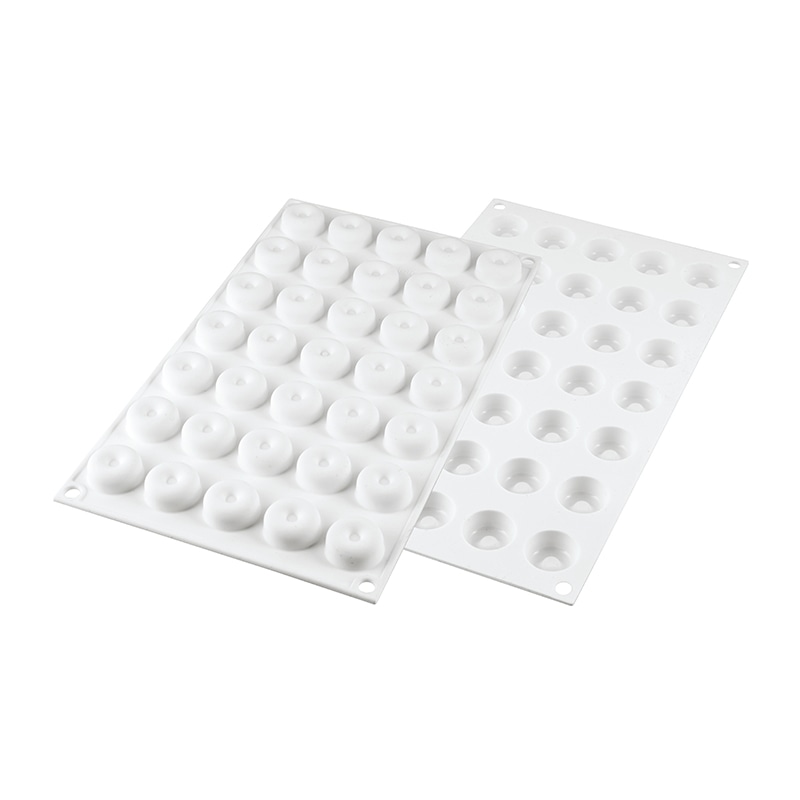 パシフィック洋行　製菓シリコン型　ホワイトカラー　35個取 SF222　ミクロ　サバラン　5 1個（ご注文単位1個）【直送品】