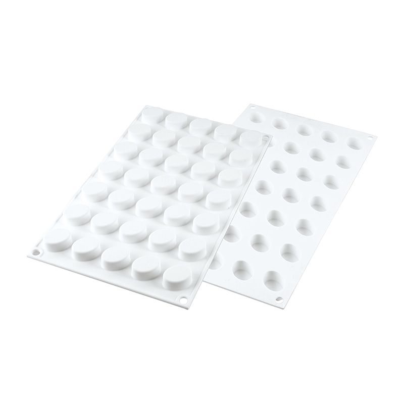 パシフィック洋行　製菓シリコン型　ホワイトカラー　35個取 SF223　ミクロ　オーバル　5 1個（ご注文単位1個）【直送品】