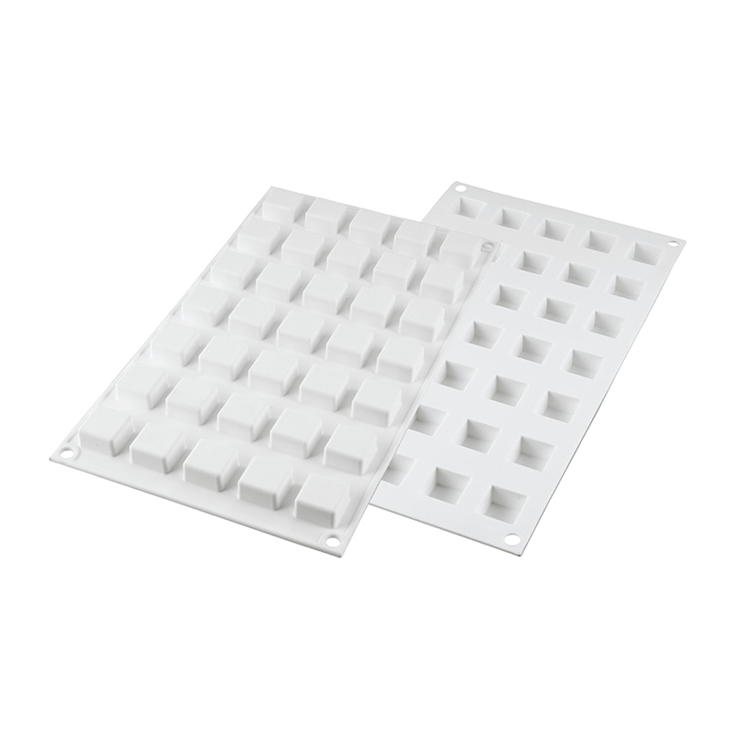 パシフィック洋行　製菓シリコン型　ホワイトカラー　35個取 SF225　ミクロ　スクエア5 1個（ご注文単位1個）【直送品】