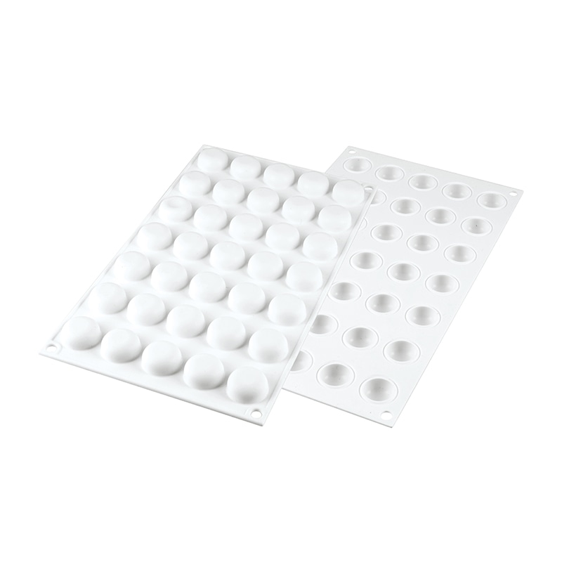 パシフィック洋行　製菓シリコン型　ホワイトカラー　35個取 SF226　ミクロ　ストーン5 1個（ご注文単位1個）【直送品】