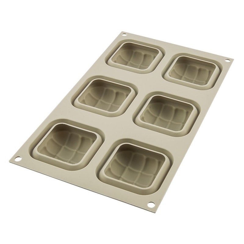 パシフィック洋行　製菓シリコン型　ミニエレガンツァ 6取 2SI-HSF212　1個（ご注文単位1個）【直送品】