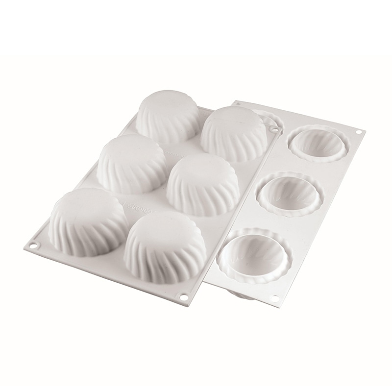 パシフィック洋行 製菓シリコン型 ホワイトカラー 6個取 SF210 サムライ 1個(ご注文単位1個)【直送品】