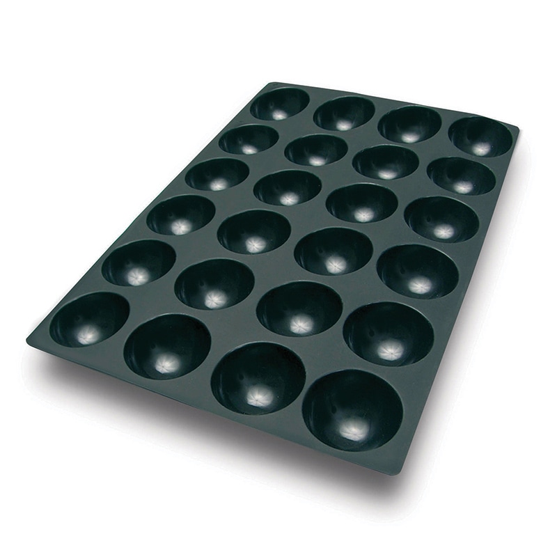 パシフィック洋行　製菓シリコン型　ハーフスフェア　φ70 24取 2SI-SQ064　1個（ご注文単位1個）【直送品】