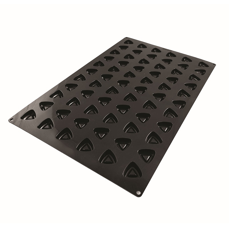 パシフィック洋行　製菓シリコン型　ミニトライアングル 66取 2SI-SQ062　1個（ご注文単位1個）【直送品】