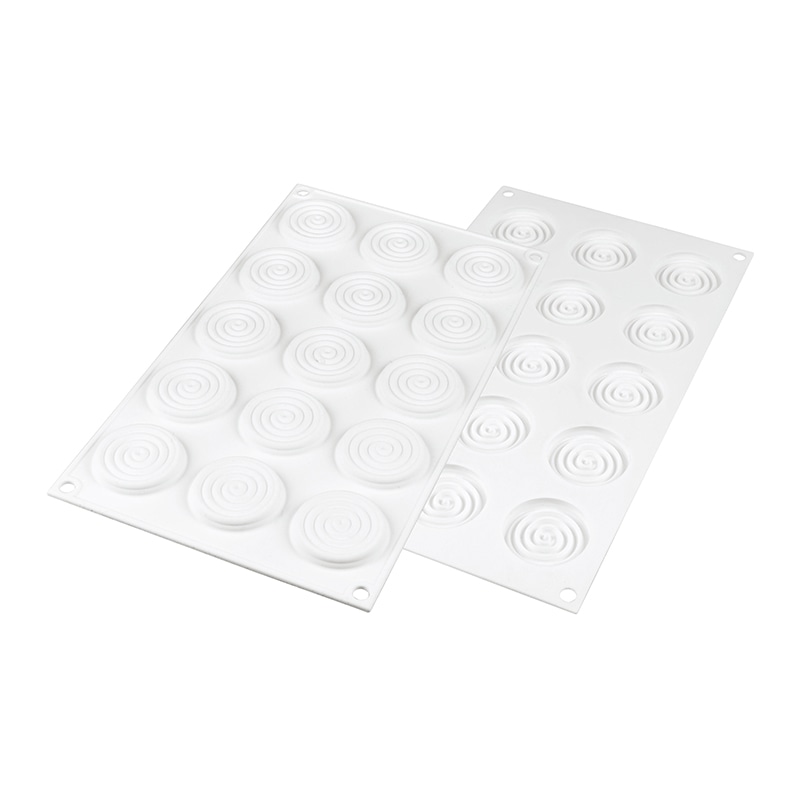 パシフィック洋行　製菓シリコン型　ホワイトカラー　15個取 SF229　トゥールビヨン45 1個（ご注文単位1個）【直送品】