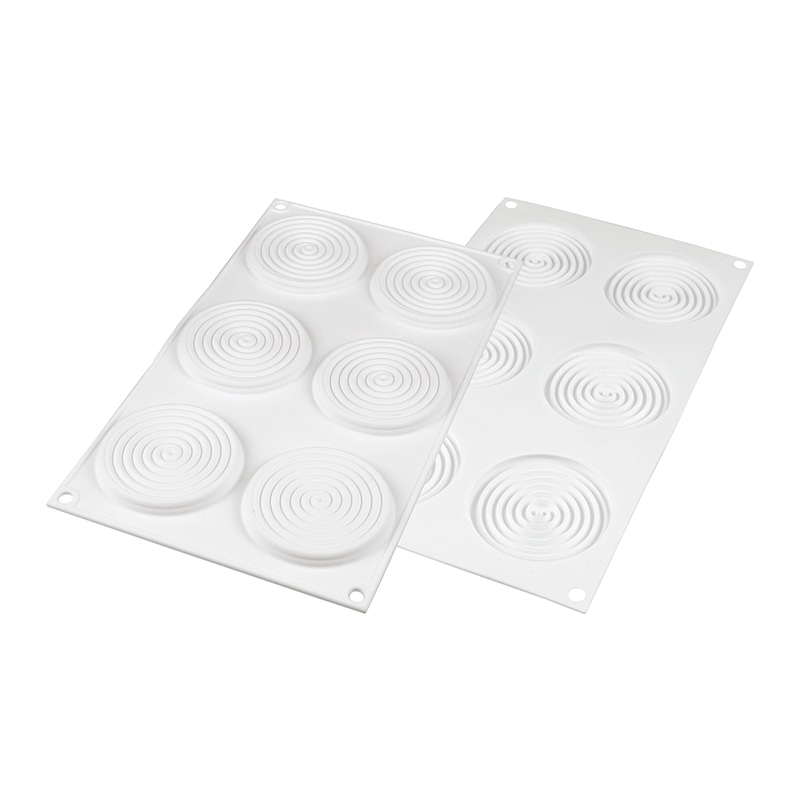 >パシフィック洋行 製菓シリコン型 ホワイトカラー 6個取 SF230 トゥールビヨン75 1個(ご注文単位1個)【直送品】