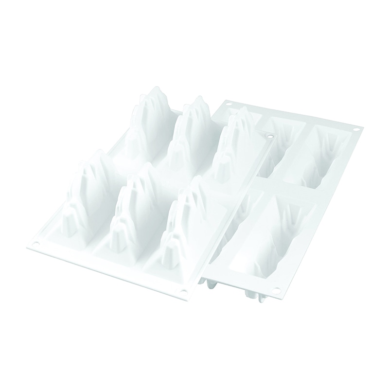 パシフィック洋行 製菓シリコン型 ホワイトカラー 6個取 SF249 トレシーム120 1個(ご注文単位1個)【直送品】