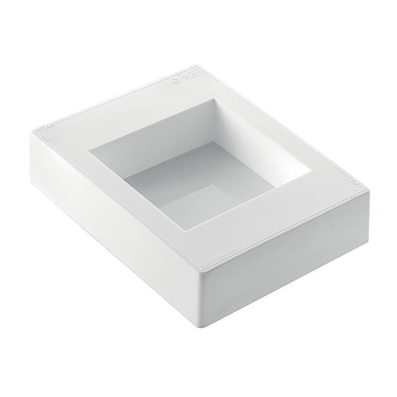 パシフィック洋行　製菓シリコン型　トルタフレックス　スクエア1取 φ100　H40 2TO-1/100X40S　1個（ご注文単位1個）【直送品】