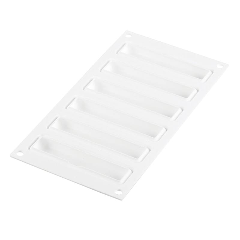 パシフィック洋行　製菓シリコン型　キットタルトリング レクタングラ120×35　6取 2SI-TARTE120E　1セット（ご注文単位1セット）【直送品】