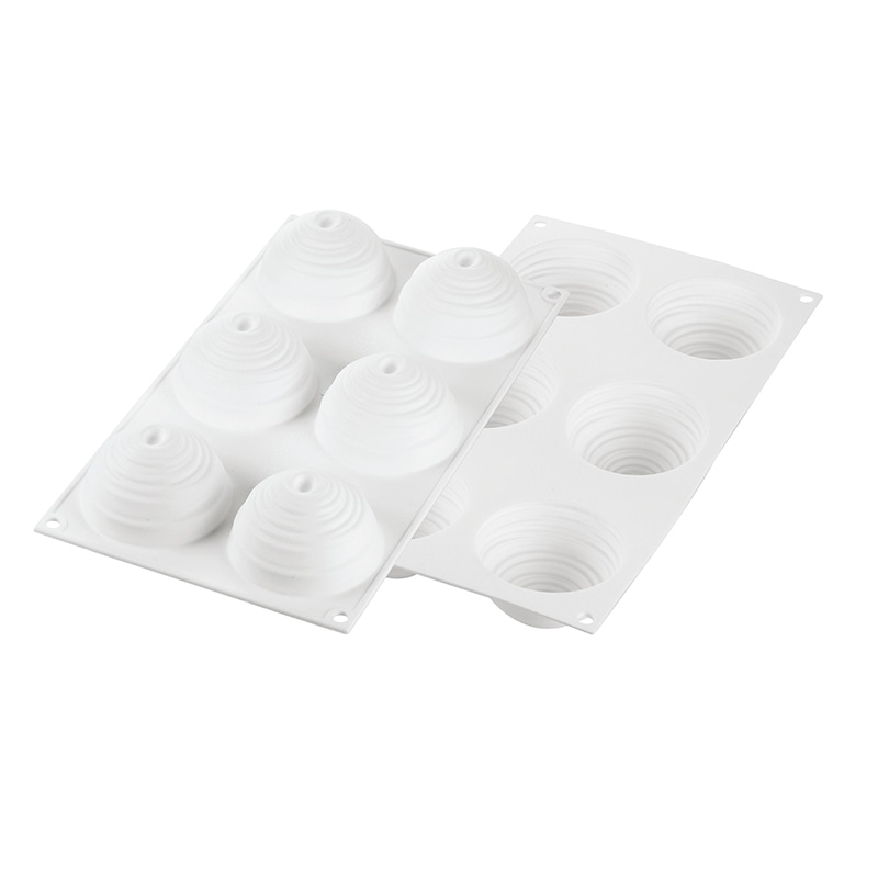 パシフィック洋行　製菓シリコン型　キットタルトリング モンブラン80　6取 2SI-KT　MONT80　1セット（ご注文単位1セット）【直送品】