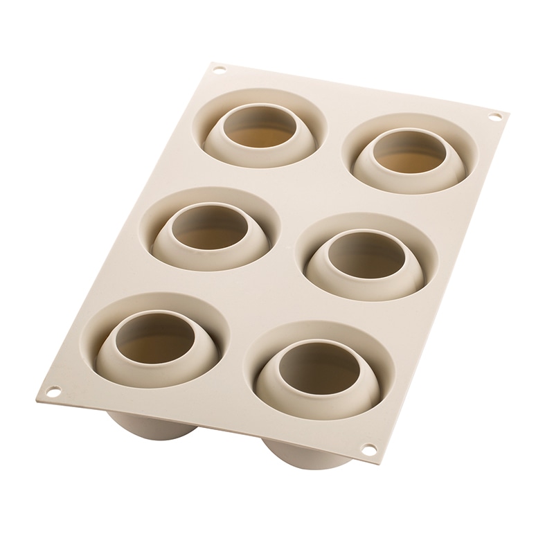 パシフィック洋行　製菓シリコン型　イスピラツィオーニ　ディ　フルッタ 6取 2SI-HSF300　1個（ご注文単位1個）【直送品】