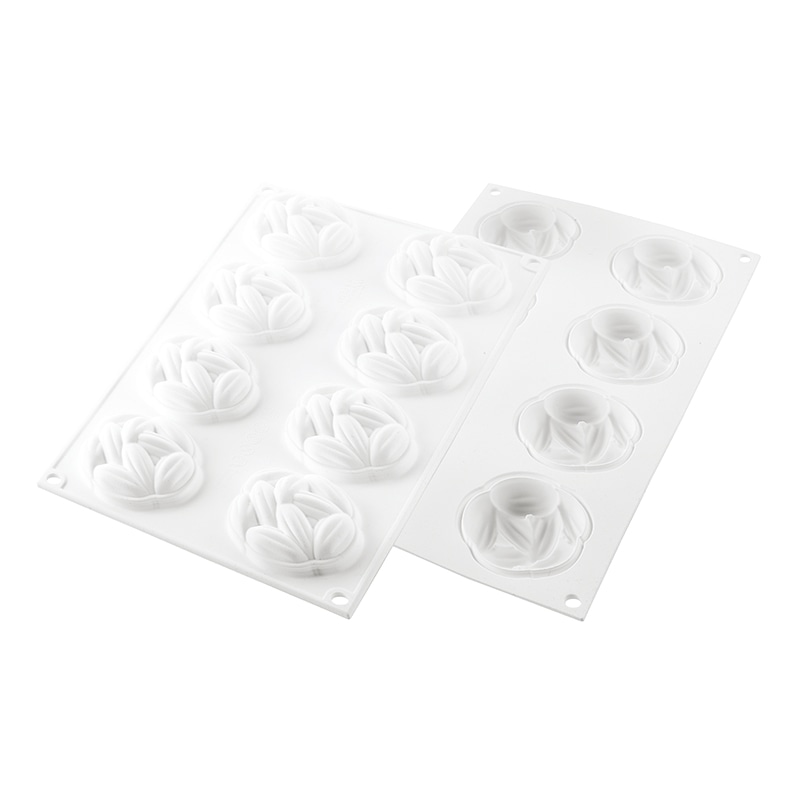 パシフィック洋行　製菓シリコン型　キットタルトリング ココア70　8取 2SI-KT　COCOA70　1セット（ご注文単位1セット）【直送品】