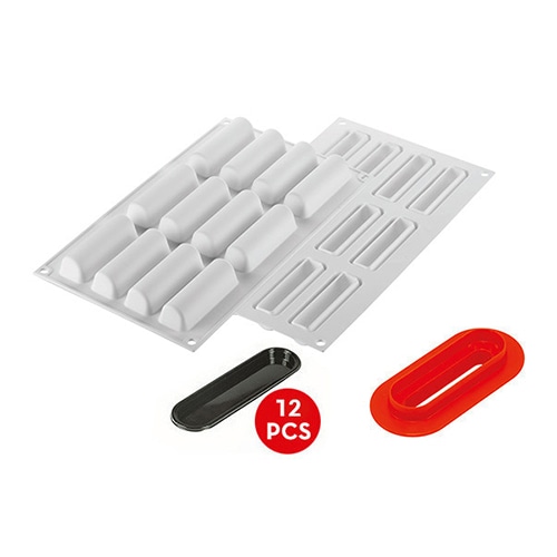 パシフィック洋行　製菓シリコン型　カッター／トレー付　12個取 SF288C　シリンダー30 1個（ご注文単位1個）【直送品】