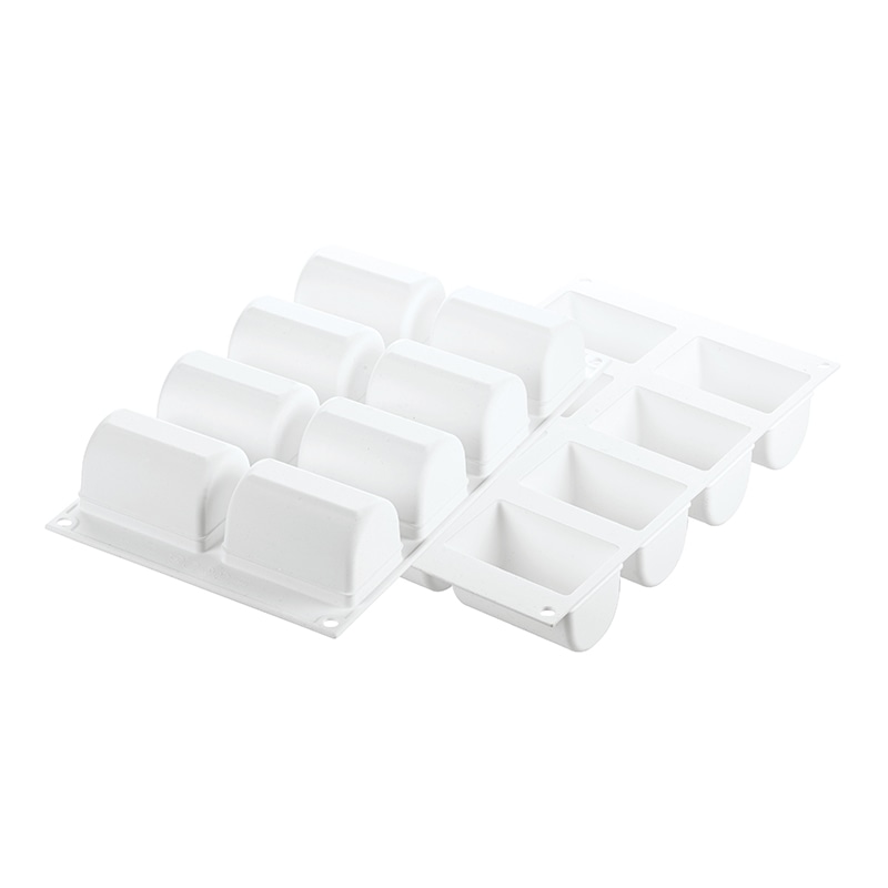 パシフィック洋行　製菓シリコン型　ホワイトカラー　8個取 SF318　ビュシェット140 1個（ご注文単位1個）【直送品】