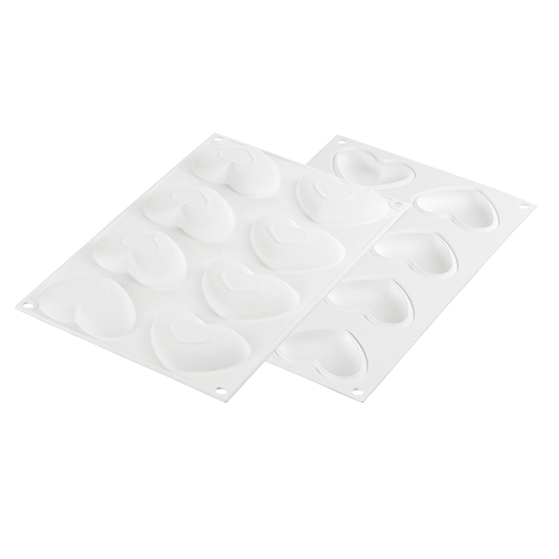 パシフィック洋行　製菓シリコン型　キットタルトリング アモーレ80×70　8取 2SI-KT　AMORE80　1セット（ご注文単位1セット）【直送品】