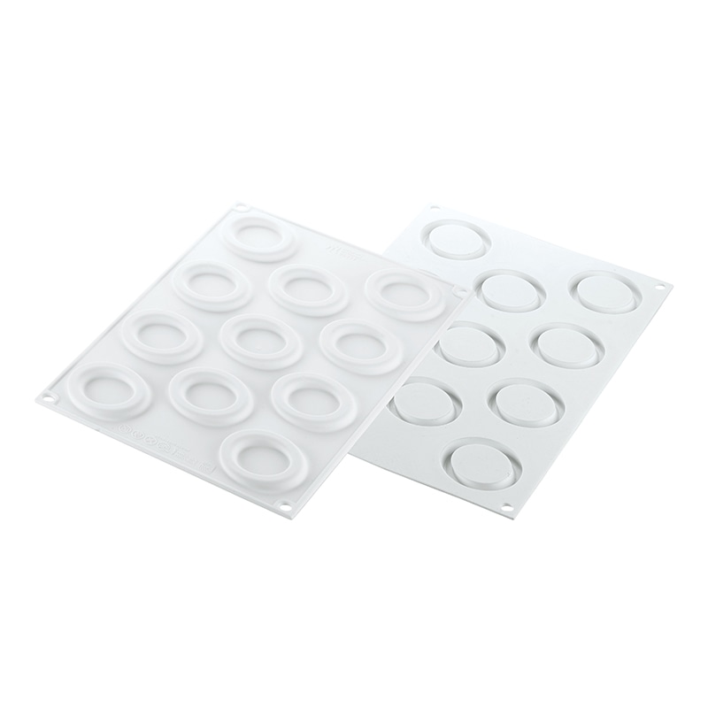 パシフィック洋行　製菓シリコン型　シリコン2枚セット　カッター付　11個取 SF323WC　ループ32 1個（ご注文単位1個）【直送品】