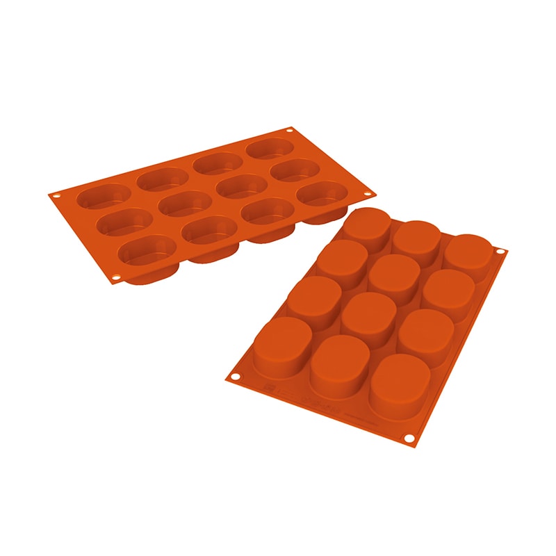 パシフィック洋行　製菓シリコン型　12個取 SF326　オーバル 1個（ご注文単位1個）【直送品】