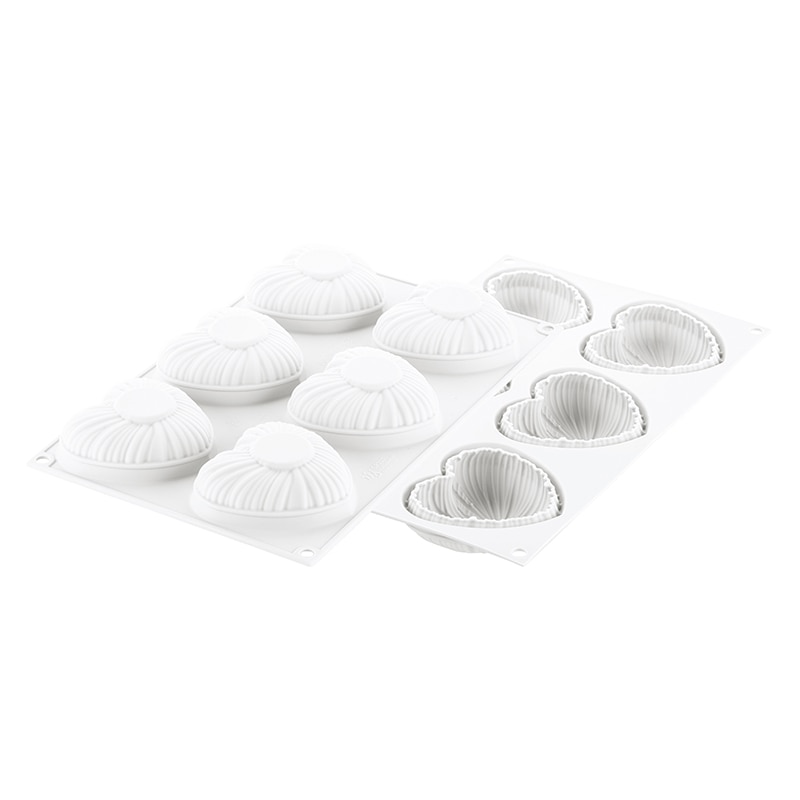 パシフィック洋行　製菓シリコン型　6個取 SF337C　ラヴリー110 1個（ご注文単位1個）【直送品】