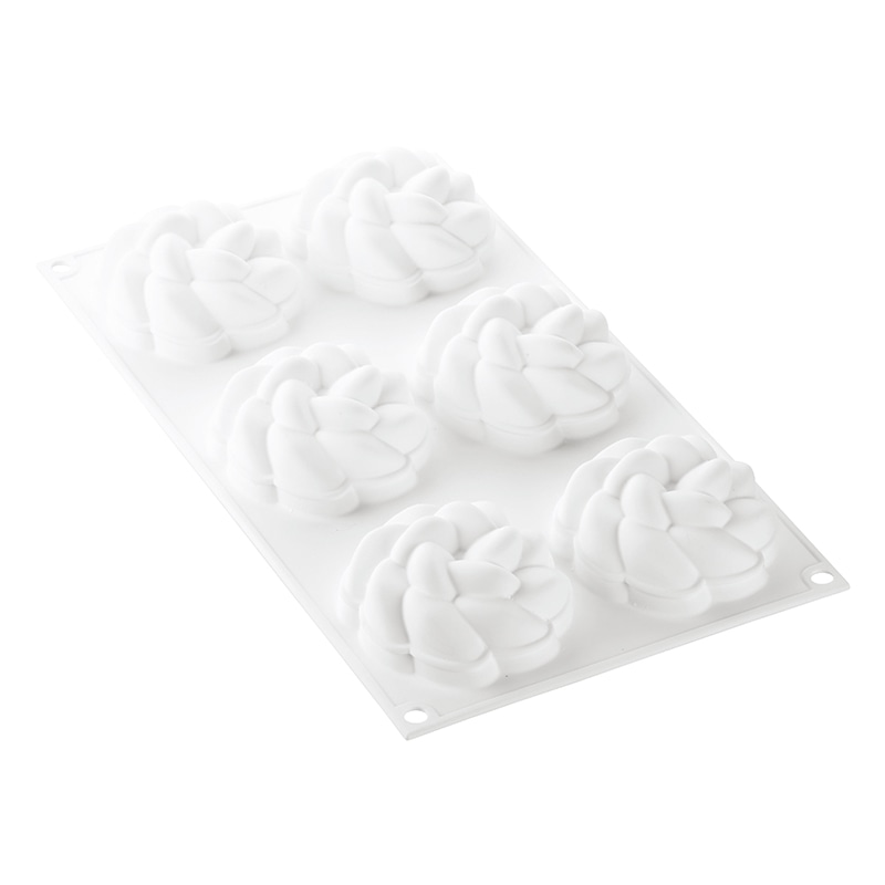 パシフィック洋行 製菓シリコン型 型単品 タルトフルール80 モールド 6取 2SI-FLEUR80MD 1個(ご注文単位1個)【直送品】
