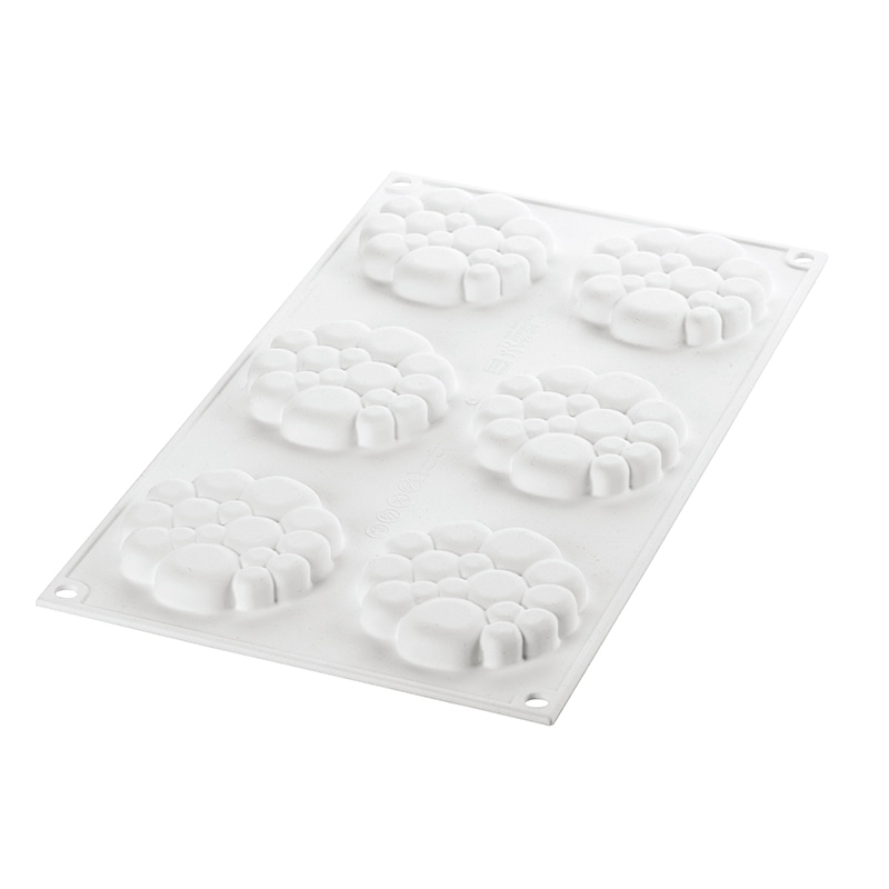 パシフィック洋行　製菓シリコン型　型単品 タルトパラダイス80　モールド　6取 2SI-PARA80MD　1個（ご注文単位1個）【直送品】