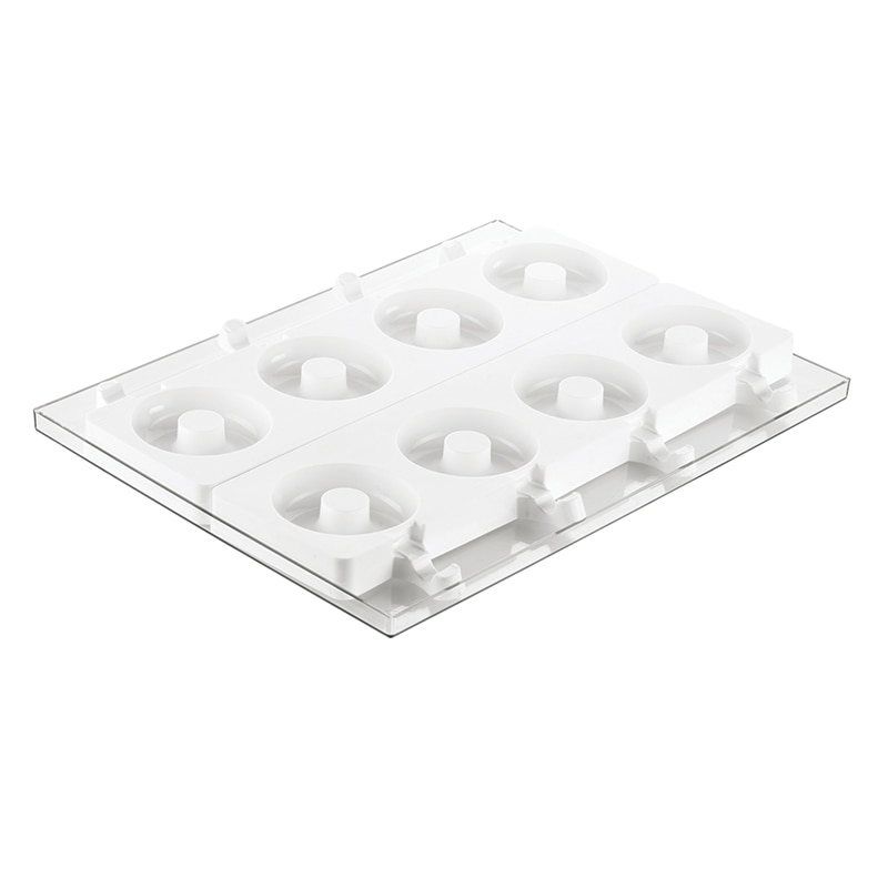 パシフィック洋行　製菓シリコン型　ステッコフレックス ドーナッツ　4取　2枚入 2SI-GEL13　1個（ご注文単位1個）【直送品】