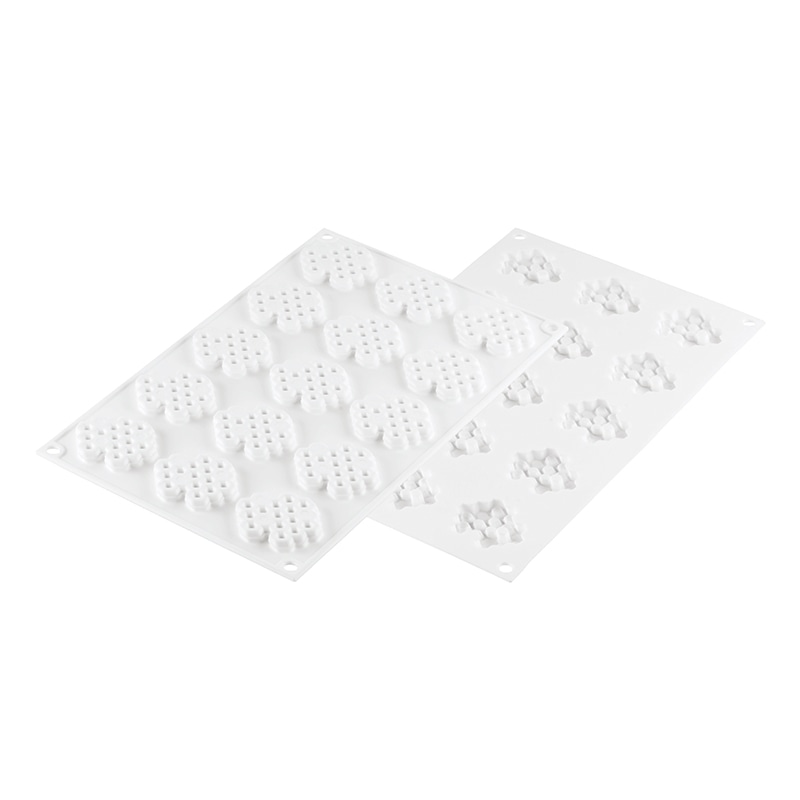 パシフィック洋行 製菓シリコン型 ホワイトカラー 15個取 SF347 ミエーレ 8 1個(ご注文単位1個)【直送品】