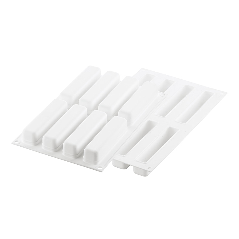 パシフィック洋行 製菓シリコン型 カッター付 8個取 SF344C ストライプ エクレア95 1個(ご注文単位1個)【直送品】