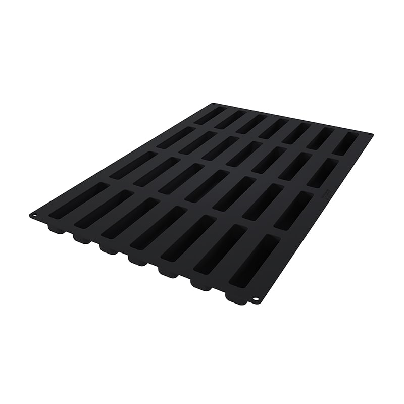 パシフィック洋行　製菓シリコン型　ストライプエクレア 28取 2SI-SQ083　1個（ご注文単位1個）【直送品】