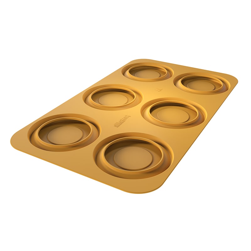 パシフィック洋行　製菓シリコン型　Naturae ピアット80　6取 2SI-PIATTO80　1個（ご注文単位1個）【直送品】