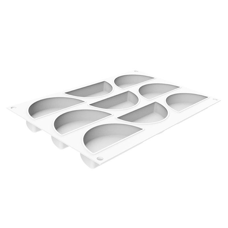 パシフィック洋行　製菓シリコン型　レインボー 80　9取　カッター付 2SI-RAINBOW80C　1個（ご注文単位1個）【直送品】