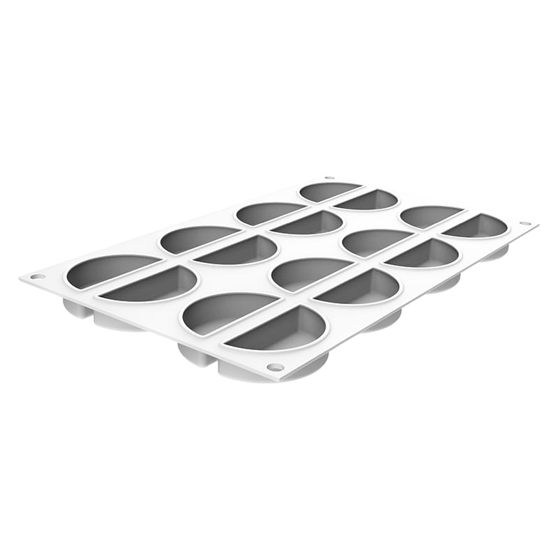 パシフィック洋行　製菓シリコン型　レインボー 26　16取　カッター付 2SI-RAINBOW26C　1個（ご注文単位1個）【直送品】