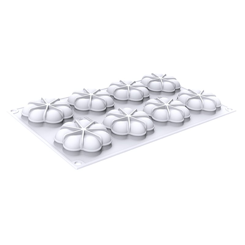 パシフィック洋行　製菓シリコン型　キットタルトリング ブロッサム70　8取 2SI-KIT　BLOSSOM　1セット（ご注文単位1セット）【直送品】