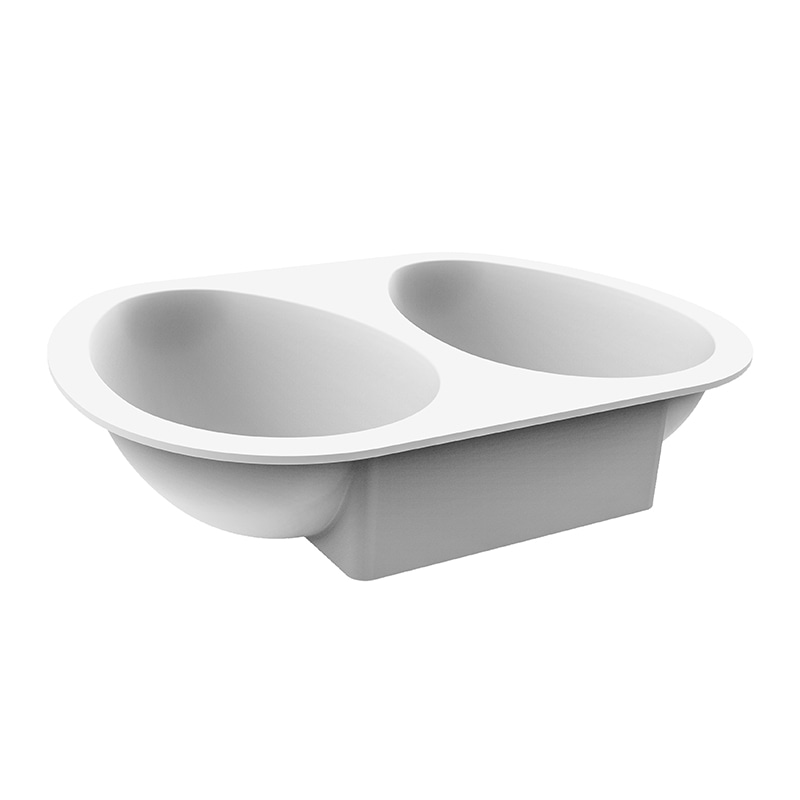 パシフィック洋行　製菓シリコン型　ハーフエッグ 385　2取 2SI-HALFEGGS385　1個（ご注文単位1個）【直送品】