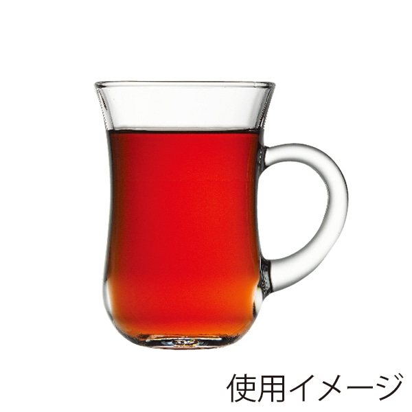 ミヤザキ食器 パシャバチェ ティーグラス ハンドル付 PS55411 1個（ご注文単位6個）【直送品】