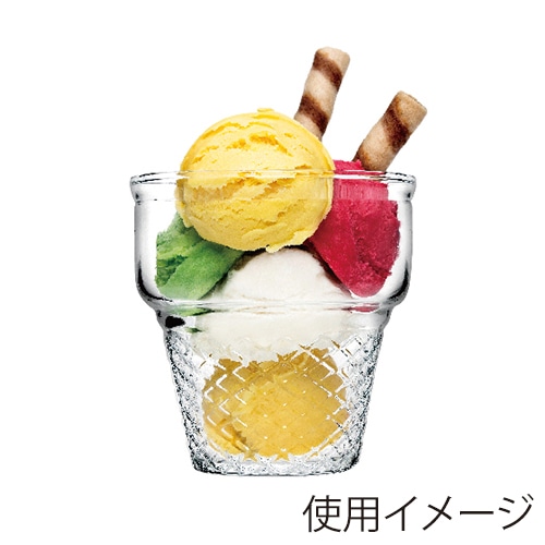 ミヤザキ食器 パシャバチェ ミニコルネ アイスクリームカップ PS410006 1個（ご注文単位3個）【直送品】