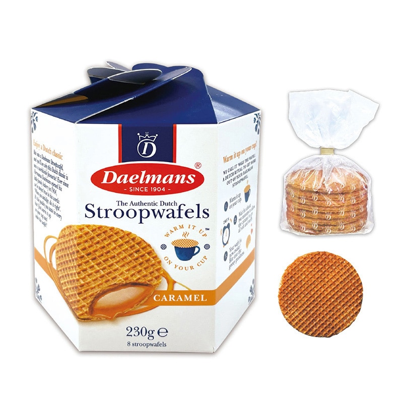 エイム ダールマンズ キャラメルワッフル ボックス 230g 1箱※軽(ご注文単位45箱)【直送品】