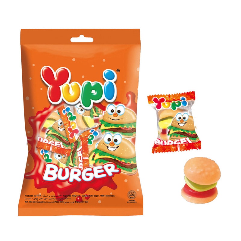 エイム バーガーグミ バッグ 84g  1袋※軽（ご注文単位120袋）【直送品】