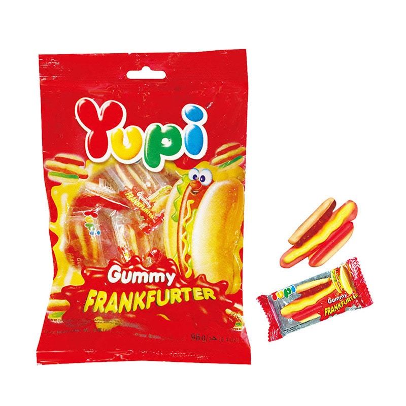 エイム ホットドックグミ バッグ 84g  1袋※軽（ご注文単位120袋）【直送品】