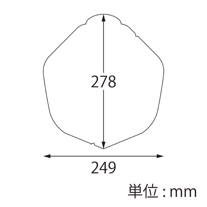 変形／249×275mm