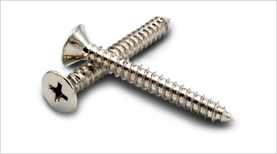 なべねじと皿ねじ(さらねじ)の違い