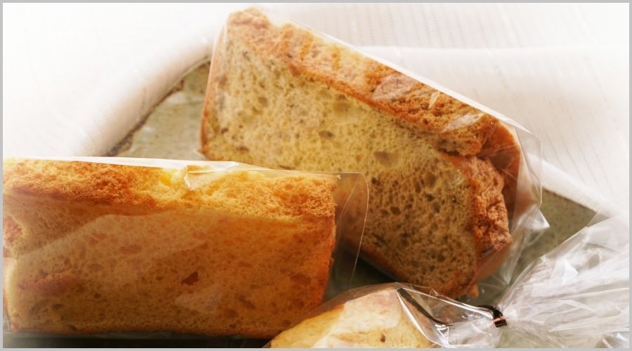 カットシフォンケーキの正しいラッピング手順