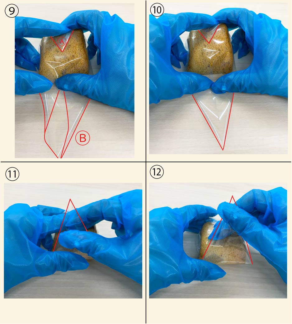 OPPシートの折り方手順3