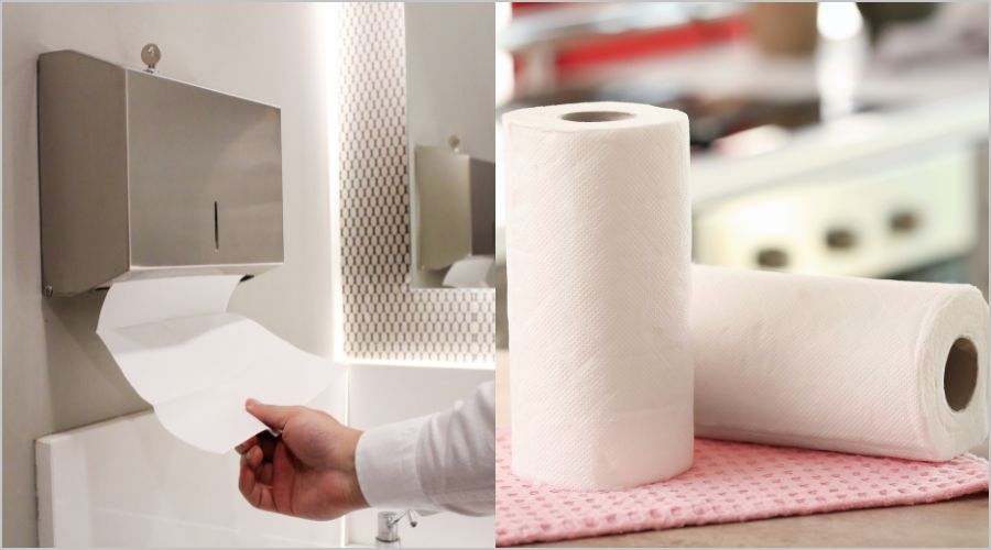 キッチンペーパーとペーパータオルの素材・吸水性・衛生面の比較