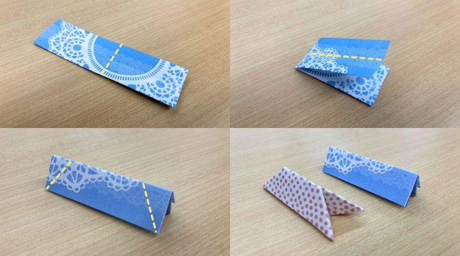 半分に折るだけの箸置きの折り方