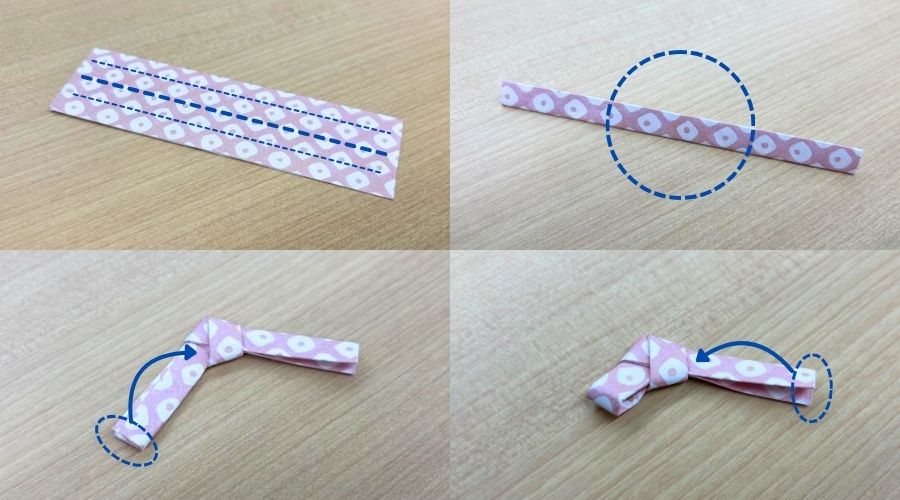 千代結び箸置きの折り方