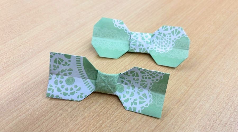 リボン型箸置き完成