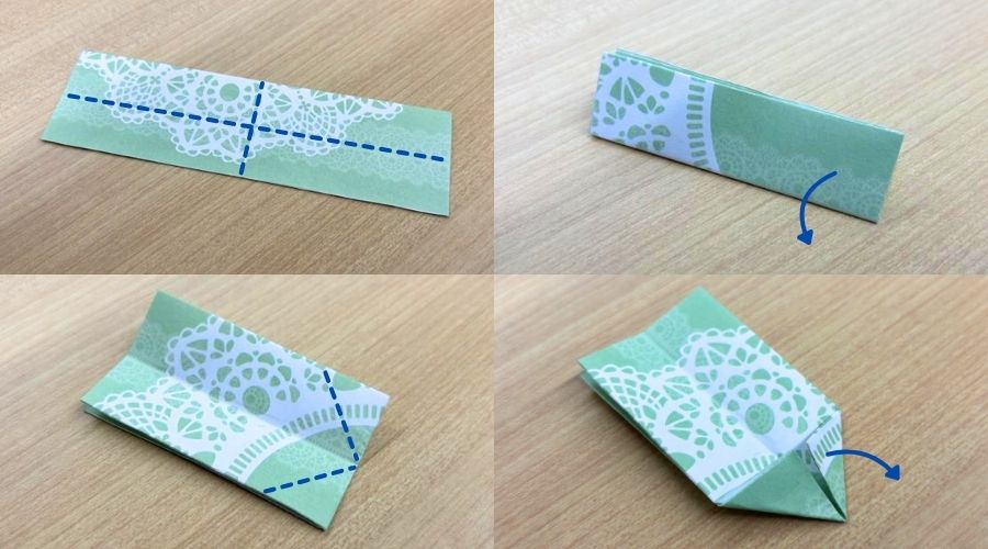 リボン型箸置きの折り方